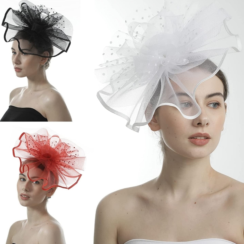 Beautiful Kentucky Derby style fascinator Headband hat